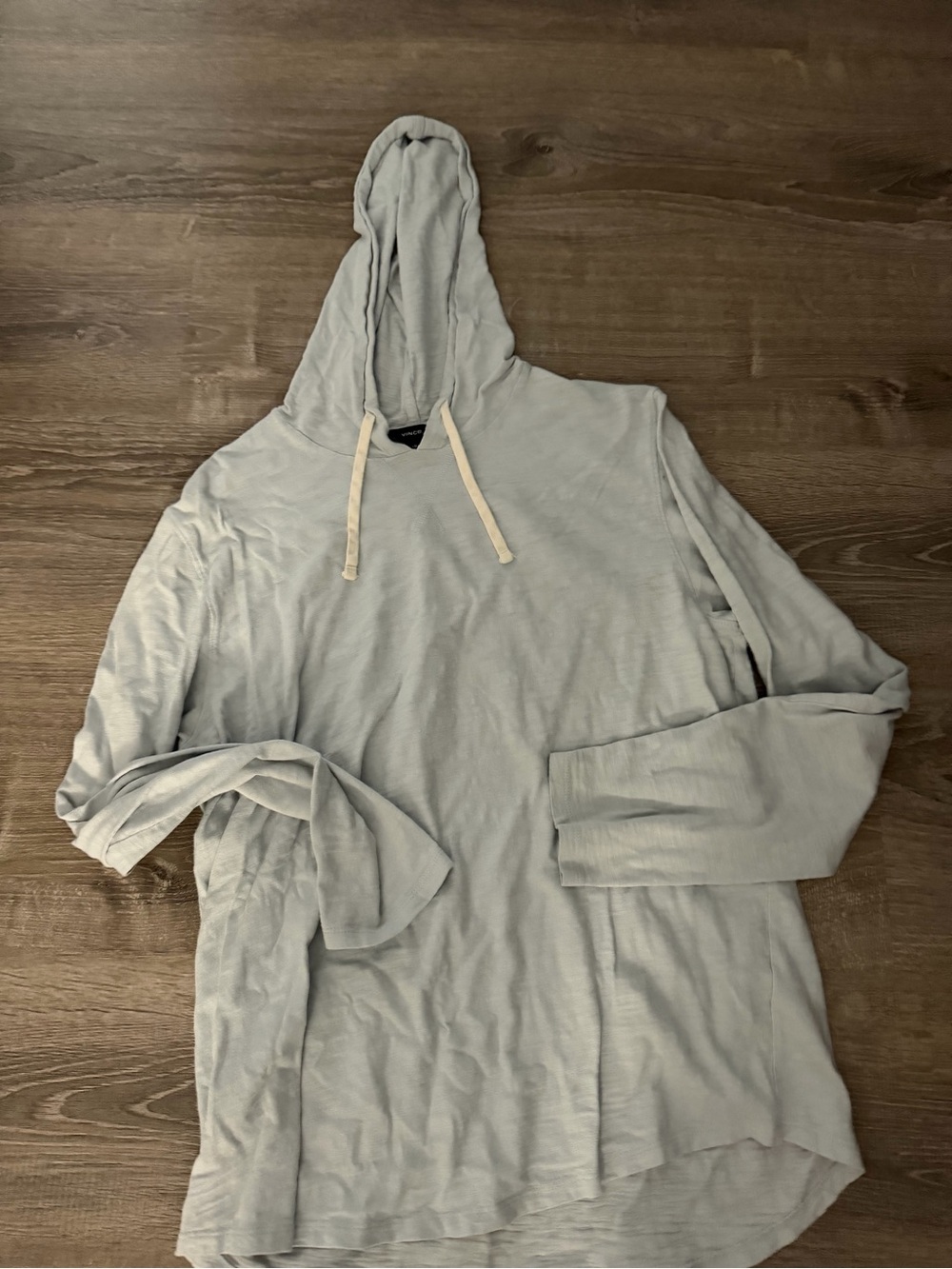 Vince Light Blue Hooded Long Sleeve